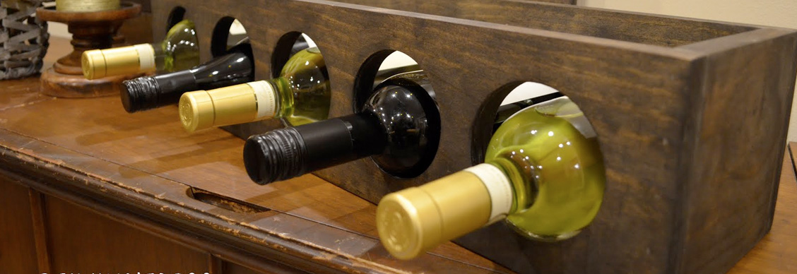 Wooden wine racks